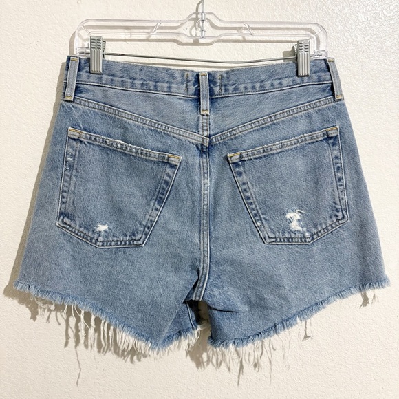 Agolde Parker Long Denim High Rise Short in Swapmeet - Picture 6 of 11